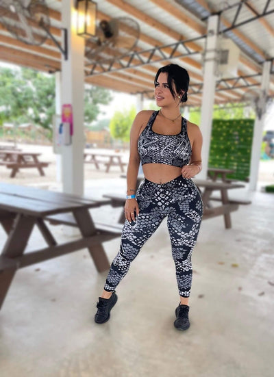 Yoga snakeskin Yoga Padded Sports Bra