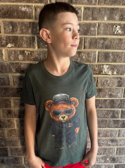 Wrapped In His Worth Honey Bear Youth Tee - Bearclothing