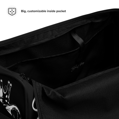 White print  black Duffle bag Hat's & Accessories - Bearclothing