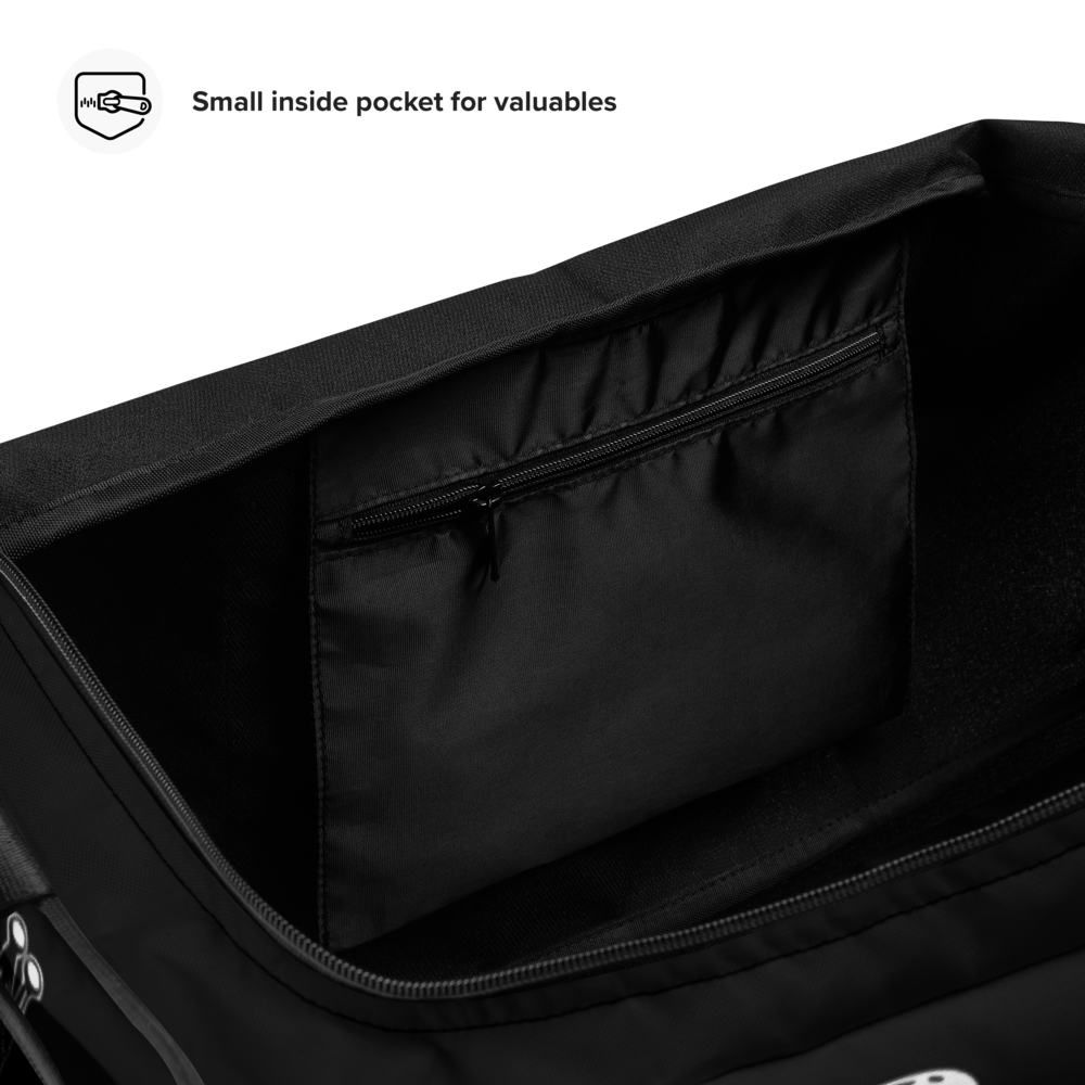 White print  black Duffle bag Hat's & Accessories - Bearclothing