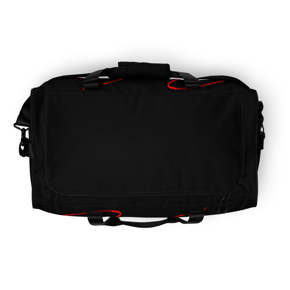 Red print Black Duffle bag Hat's & Accessories - Bearclothing