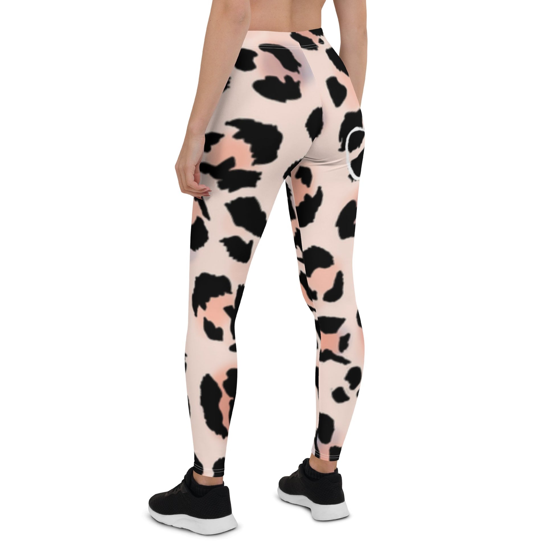 yoga She's a Beast Pink Leopard Leggings - Bearclothing