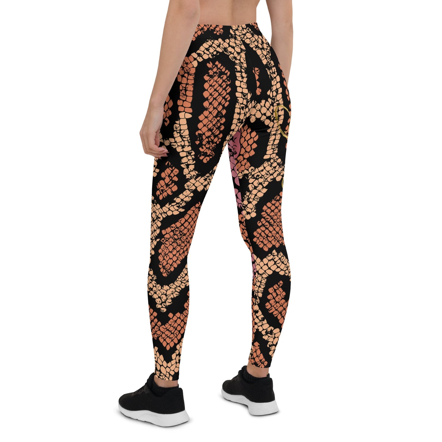 Yoga Diamondback Print Leggings - Bearclothing
