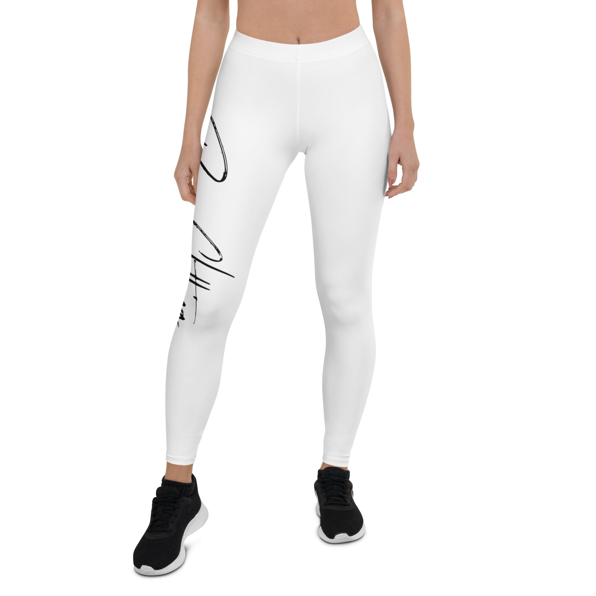 Yoga black print squat proof Leggings - Bearclothing