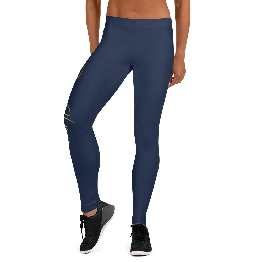 YOGA GOLD PRINT SIGNATURE LEGGINGS - Bearclothing