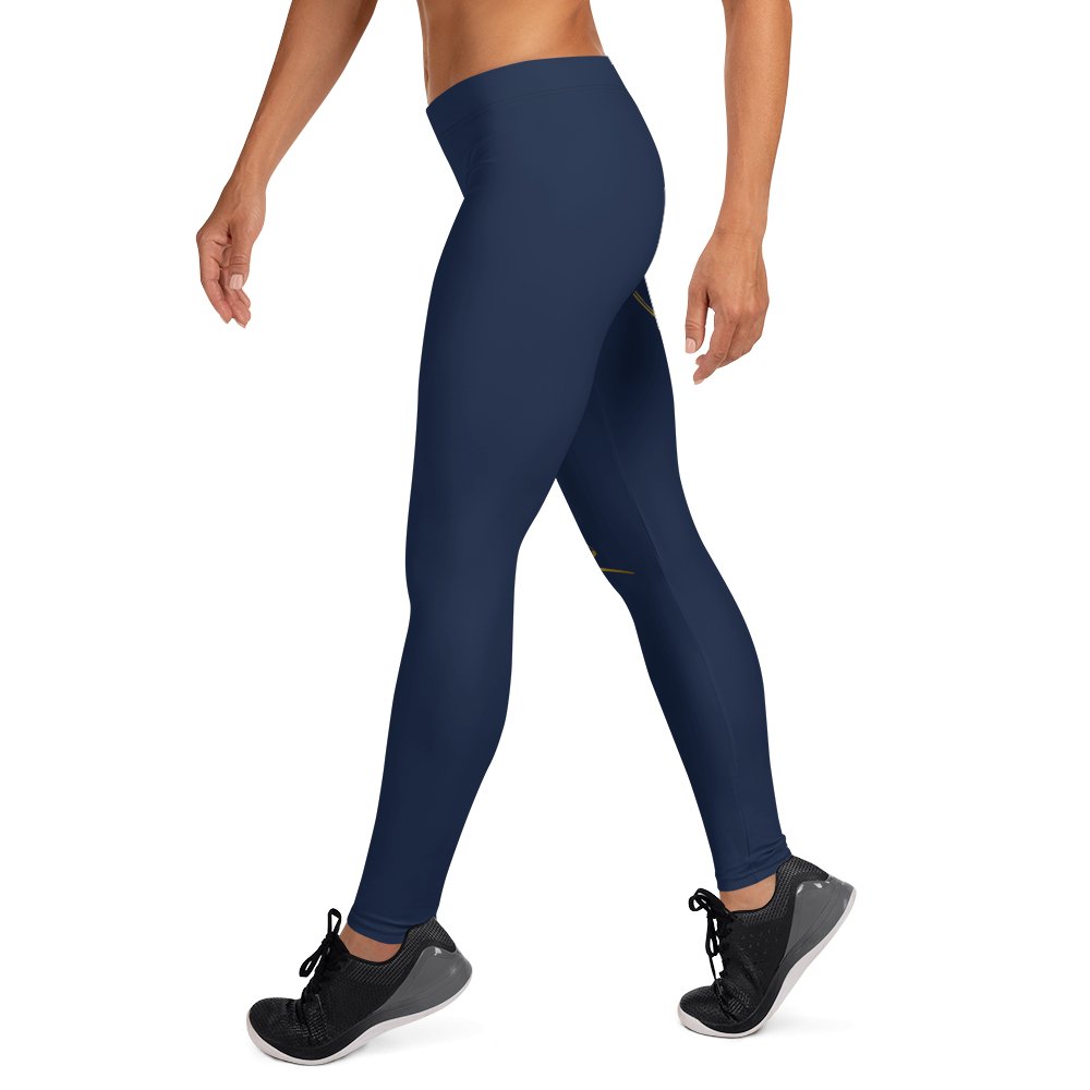 YOGA GOLD PRINT SIGNATURE LEGGINGS - Bearclothing