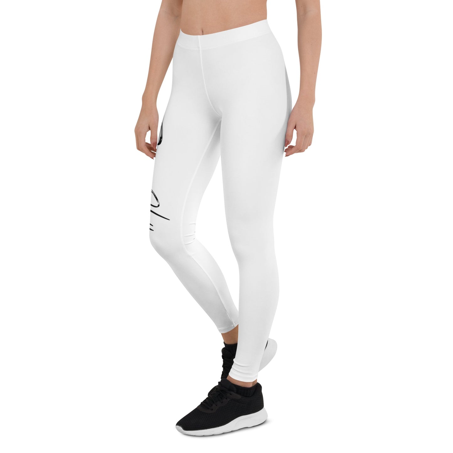 Yoga black print squat proof Leggings - Bearclothing