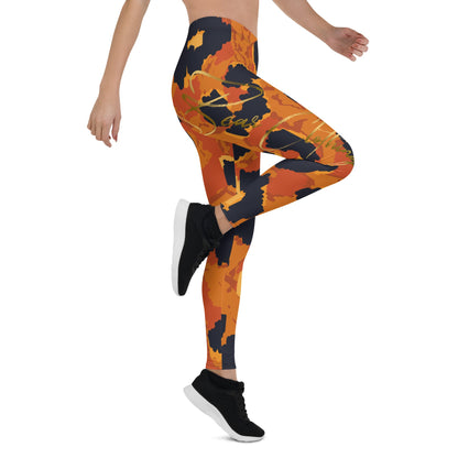 YOGA TIGER PRINT SHE'S A BEAST LEGGINGS - Bearclothing