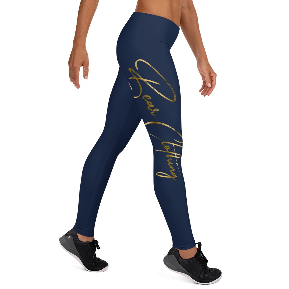 YOGA GOLD PRINT SIGNATURE LEGGINGS - Bearclothing
