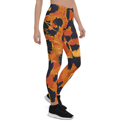 YOGA TIGER PRINT SHE'S A BEAST LEGGINGS - Bearclothing