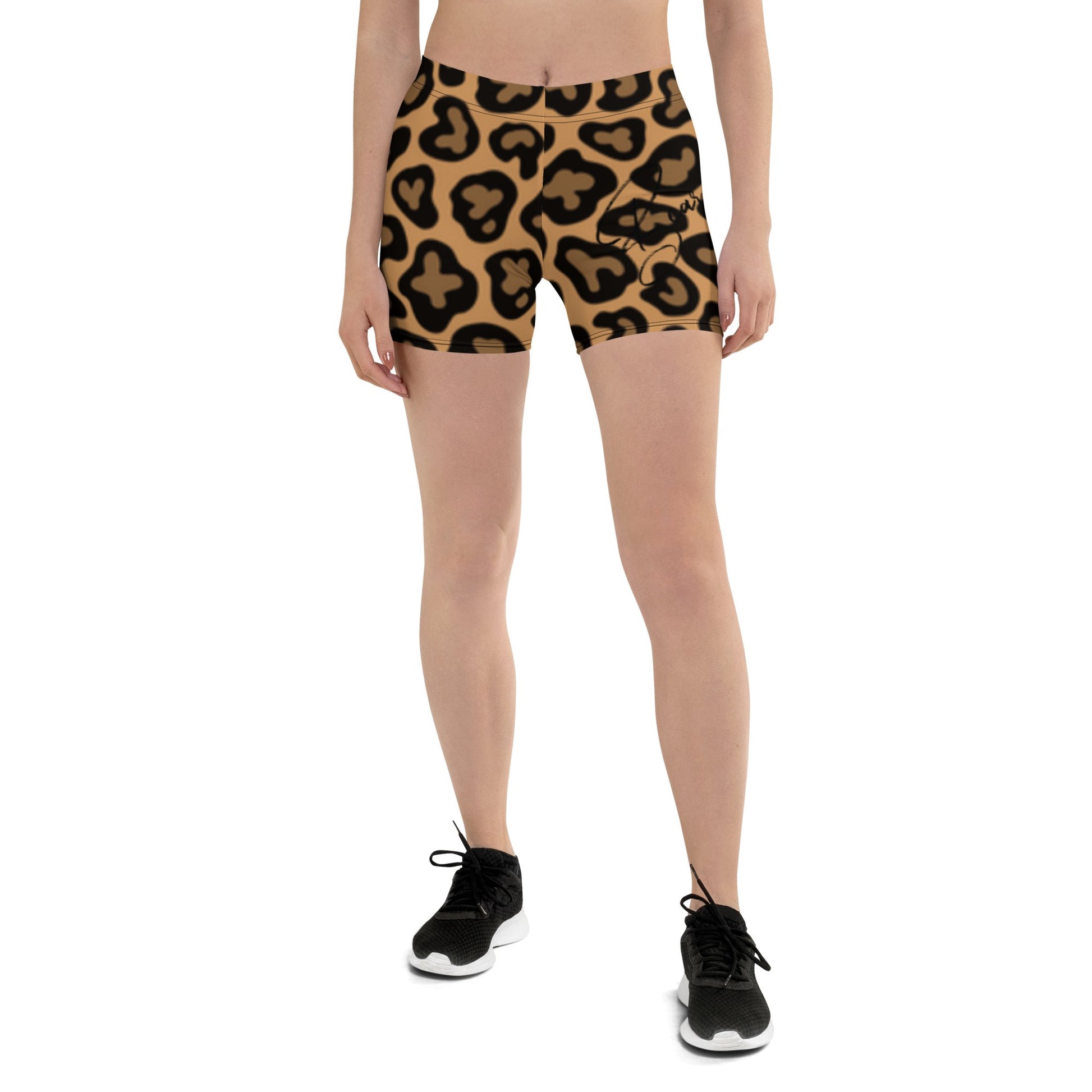 Yoga Cheetah Print Shorts - Bearclothing