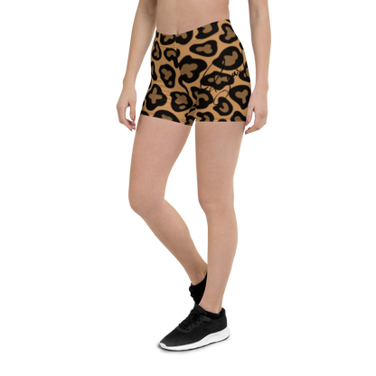 Yoga Cheetah Print Shorts
