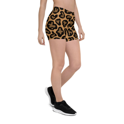 Yoga Cheetah Print Shorts