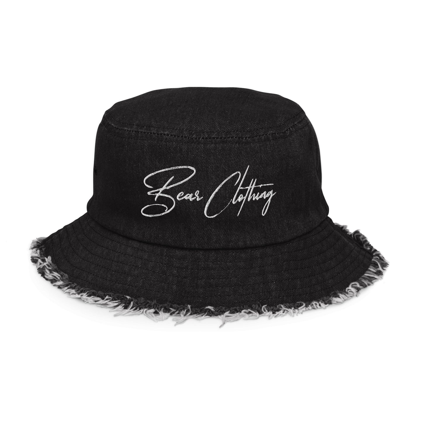 Distressed Denim Bucket Hat