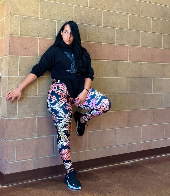 Yoga Diamondback Print Leggings - Bearclothing
