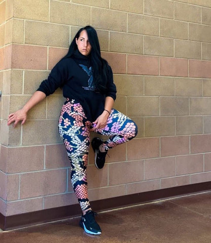 Yoga Diamondback Print Leggings - Bearclothing