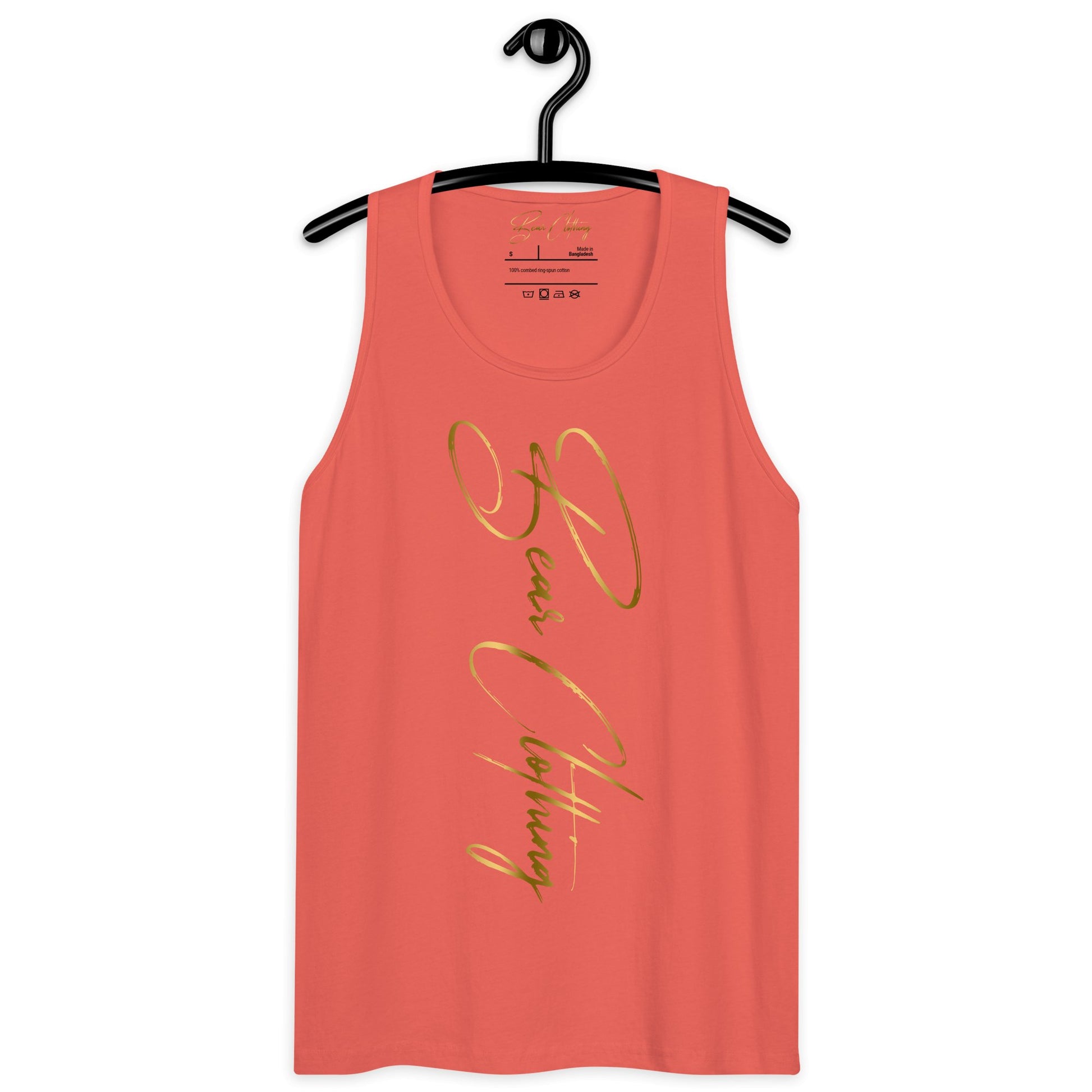 Gold Print signature premium tank top Men - Bearclothing