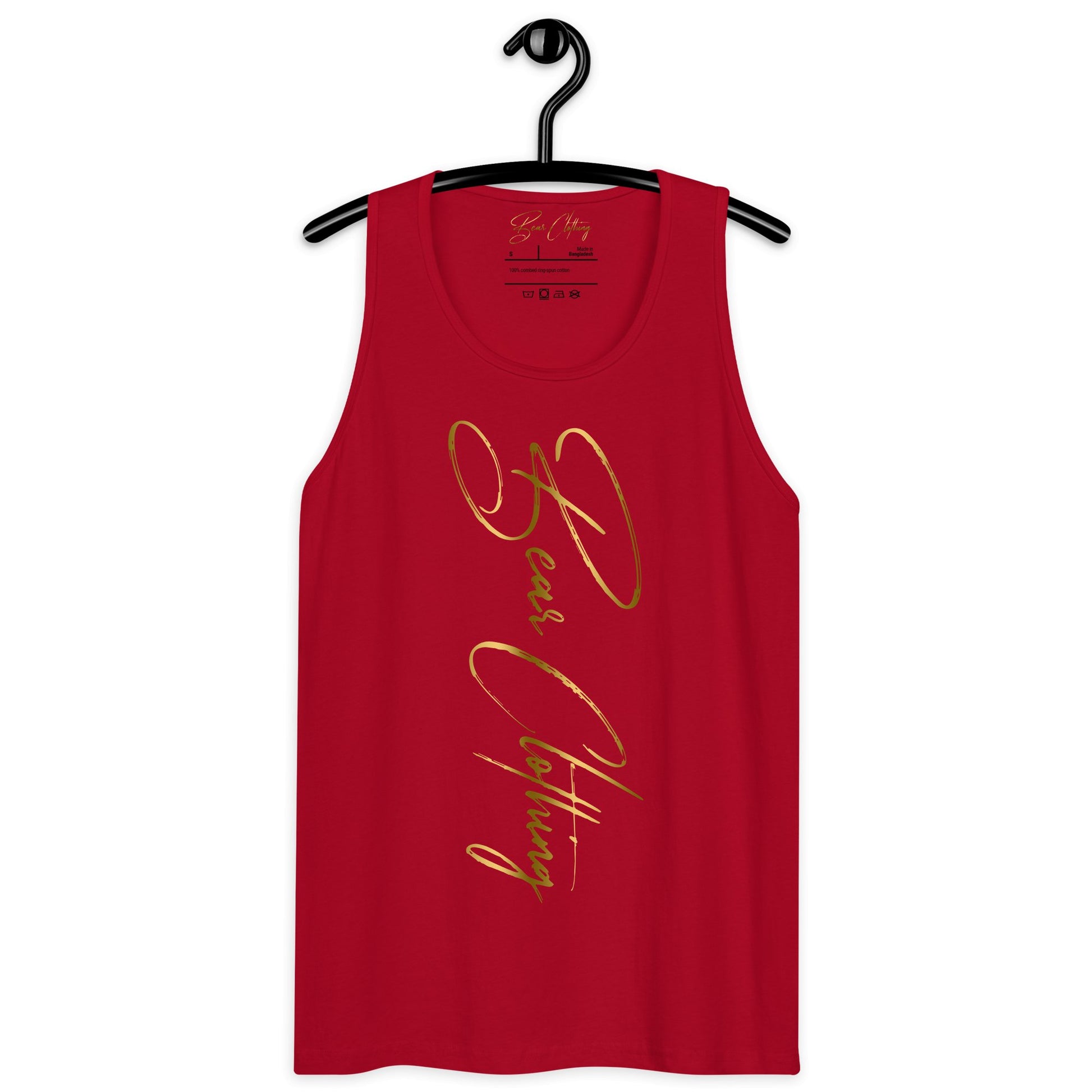 Gold Print signature premium tank top Men - Bearclothing