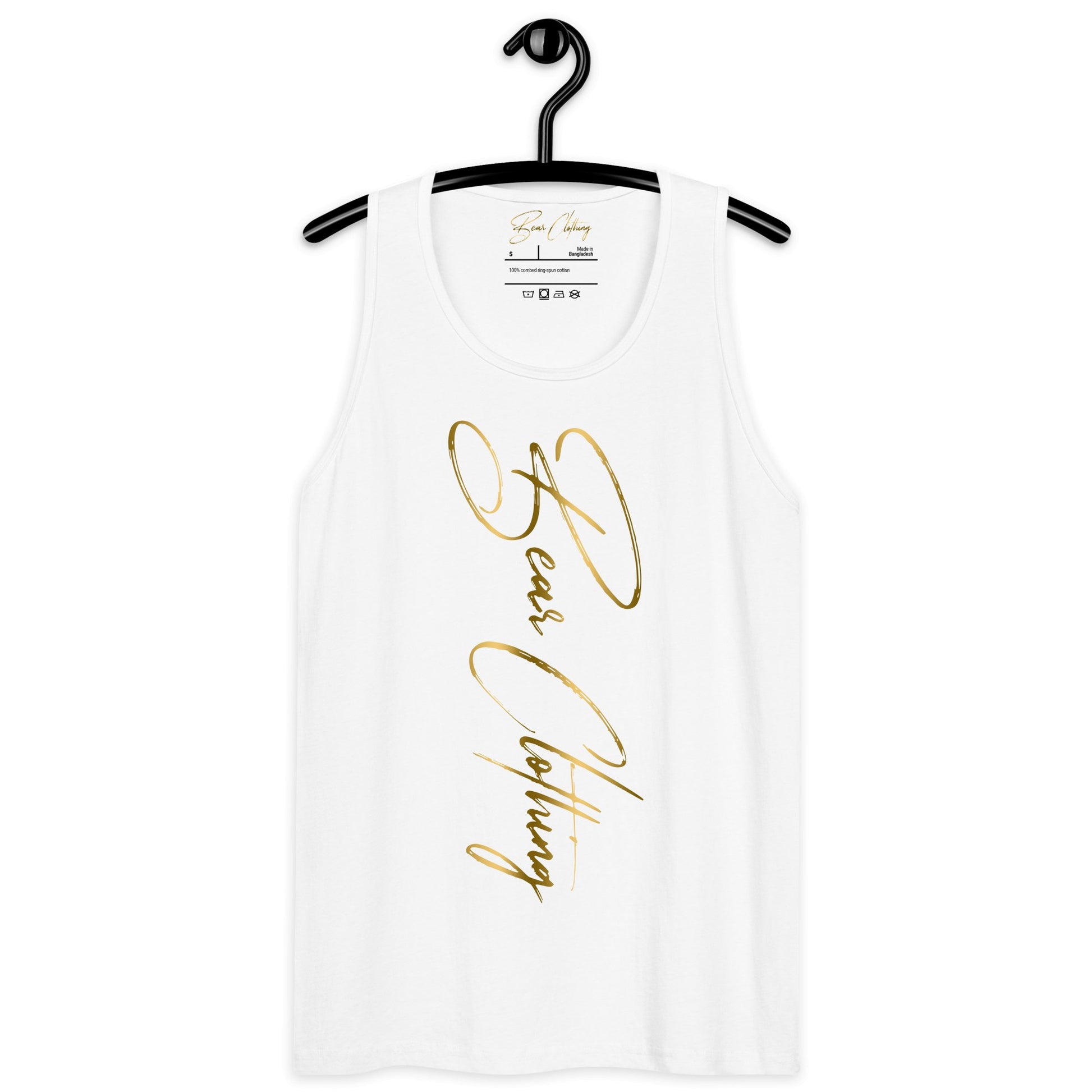 Gold Print signature premium tank top Men - Bearclothing