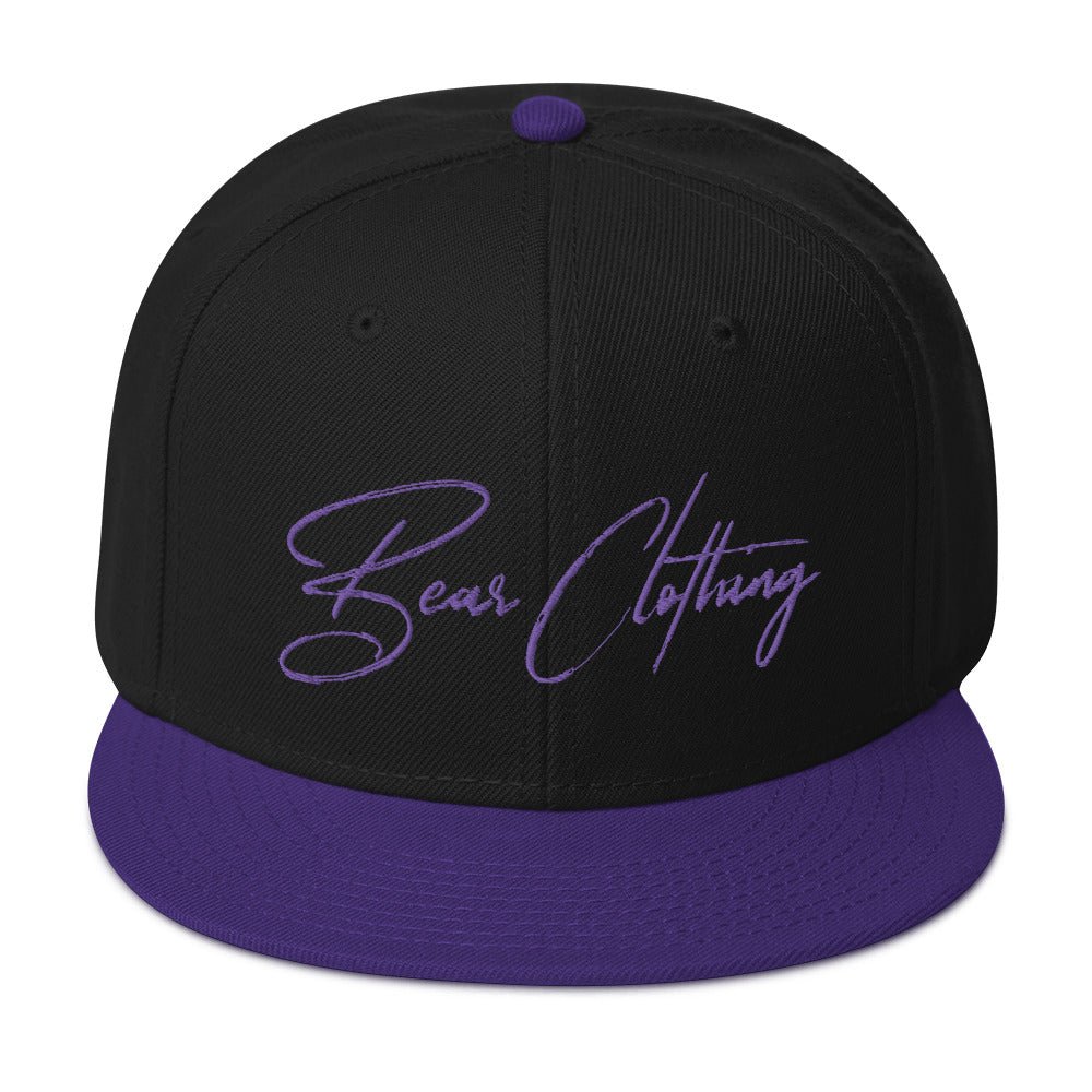 Purple Signature Edition Snapback Hat - Bearclothing