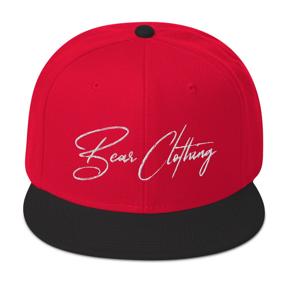 White Signature Edition Snapback Hat - Bearclothing