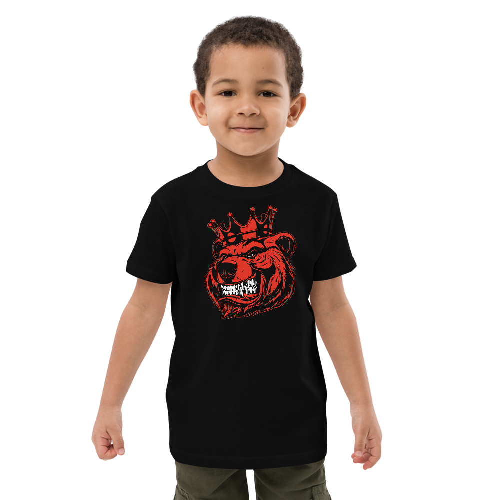 Red Print Youth Organic cotton kids t-shirt - Bearclothing
