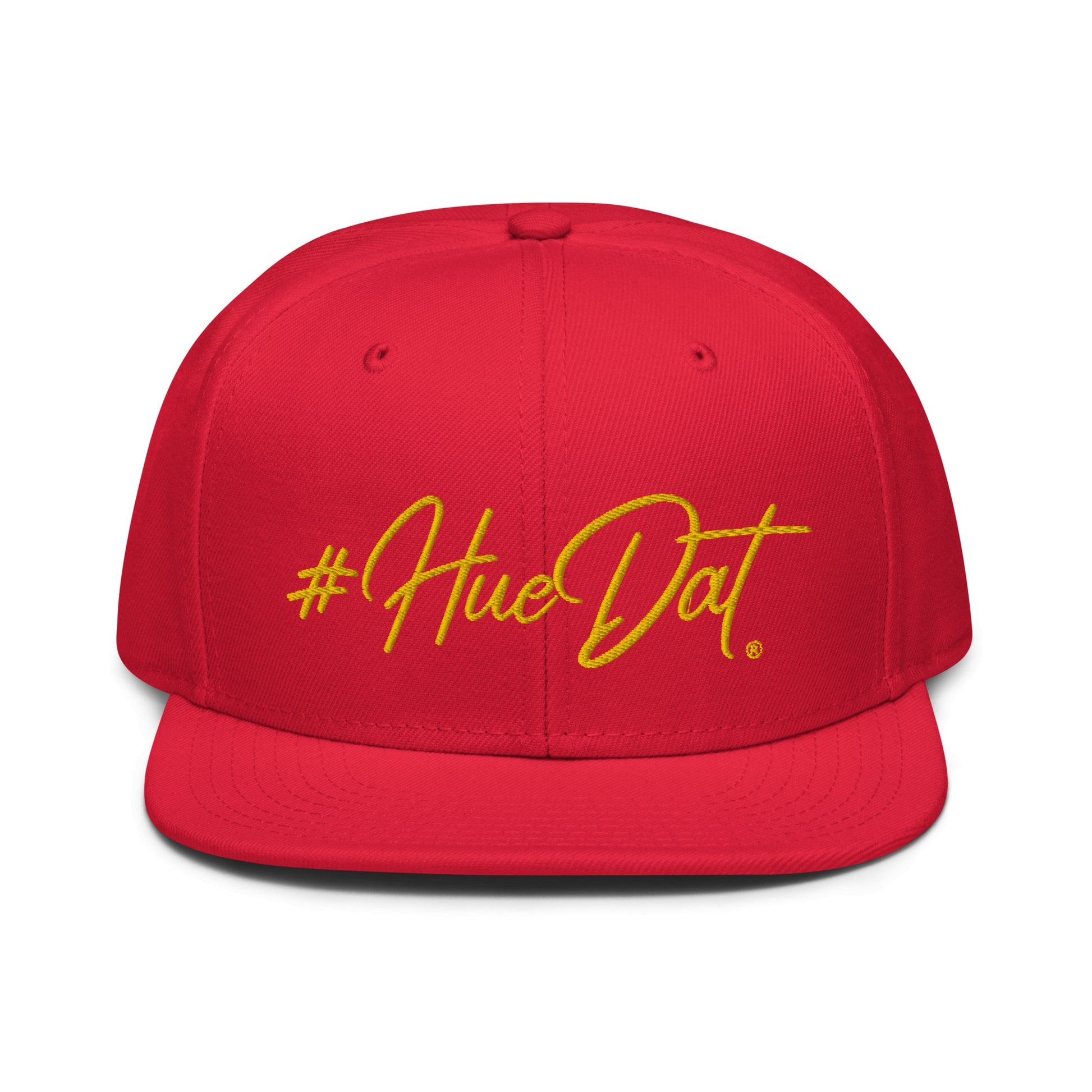 HueDat Red Snapback Hat - Bearclothing