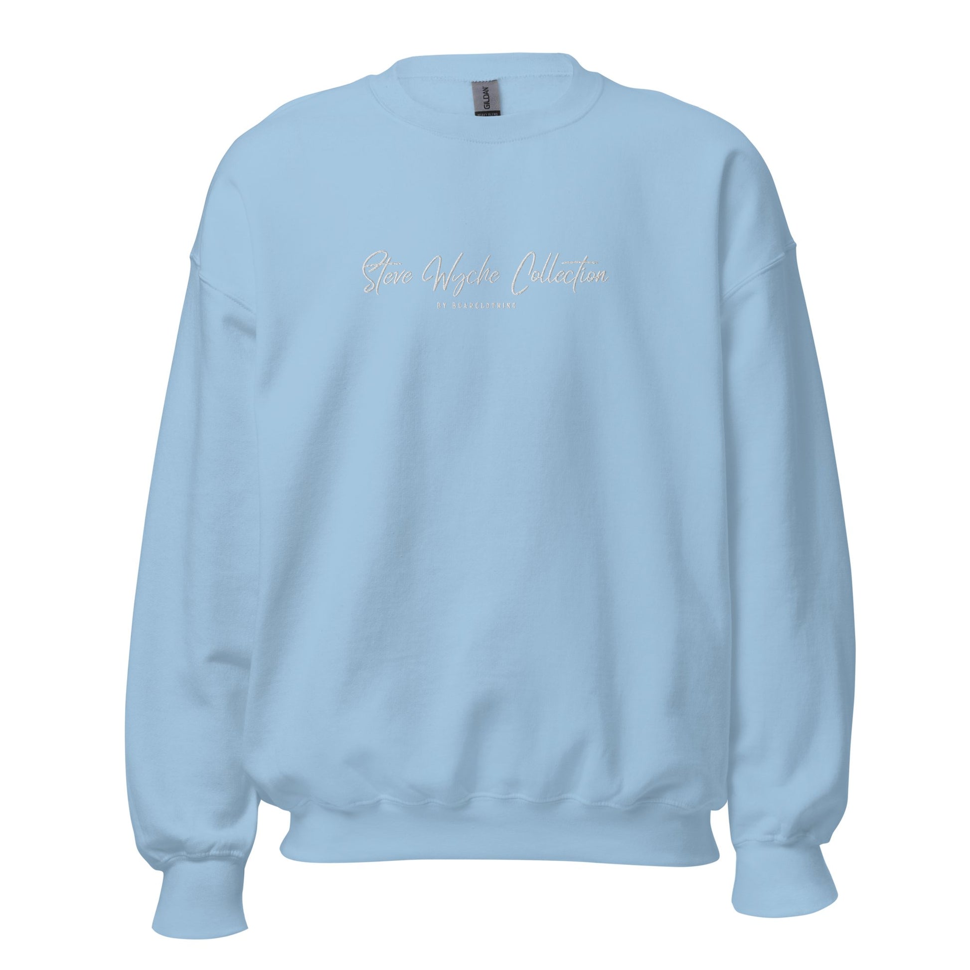 Steve Wyche White Thread Embroidery Print Sweatshirt - Bearclothing