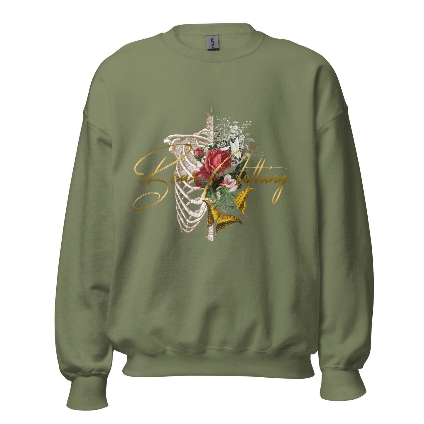 What Lies Beneath Ribs Premium Gildan Sweatshirt - Bearclothing