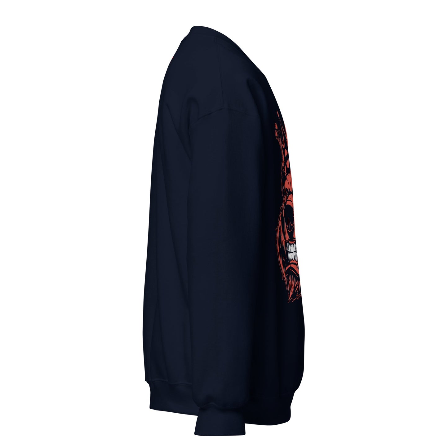 Red Bear with Crown Print Sweatshirt - Bearclothing