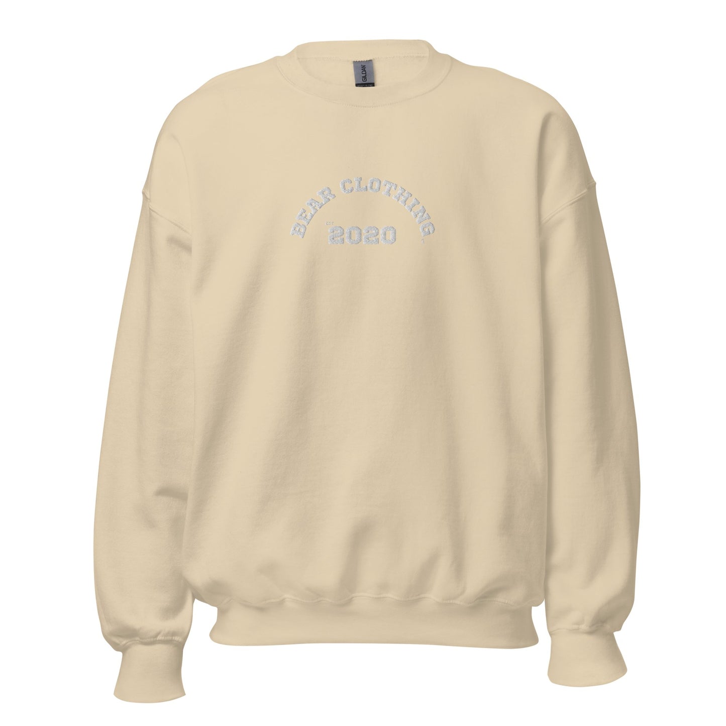 Fall White Established Embroidery Sweatshirt