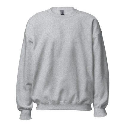 Fall White Small Signature Embroidery Gildan Sweatshirt