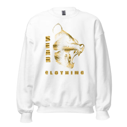 Fall Exclusive Gold Print Bear Unisex Sweatshirt - Bearclothing