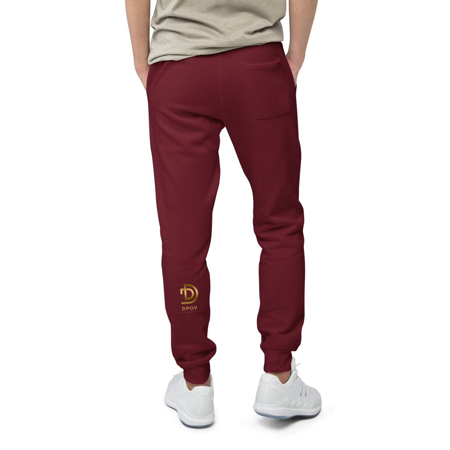 DPOV Gold Print Unisex Fleece Sweatpants