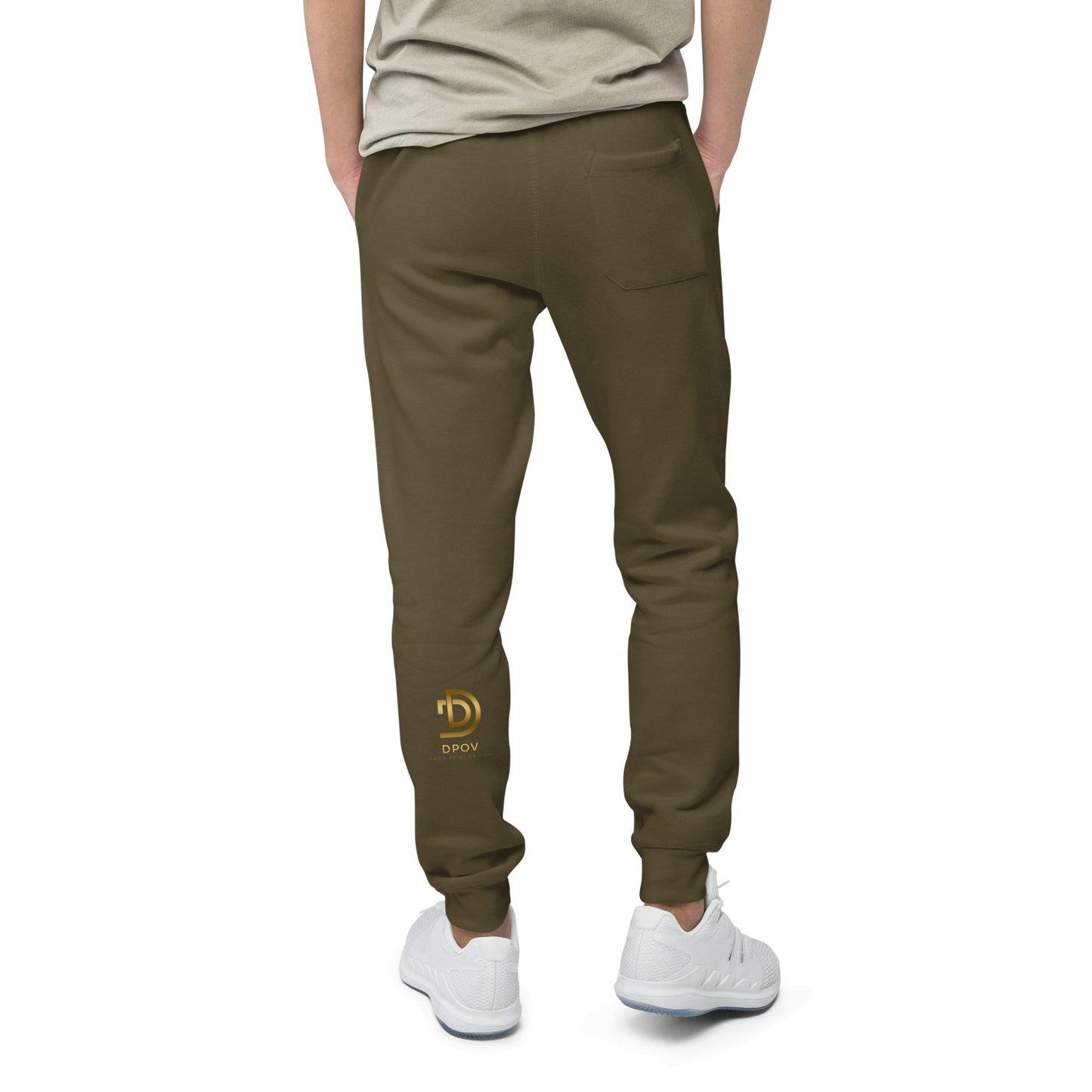 DPOV Gold Print Unisex Fleece Sweatpants