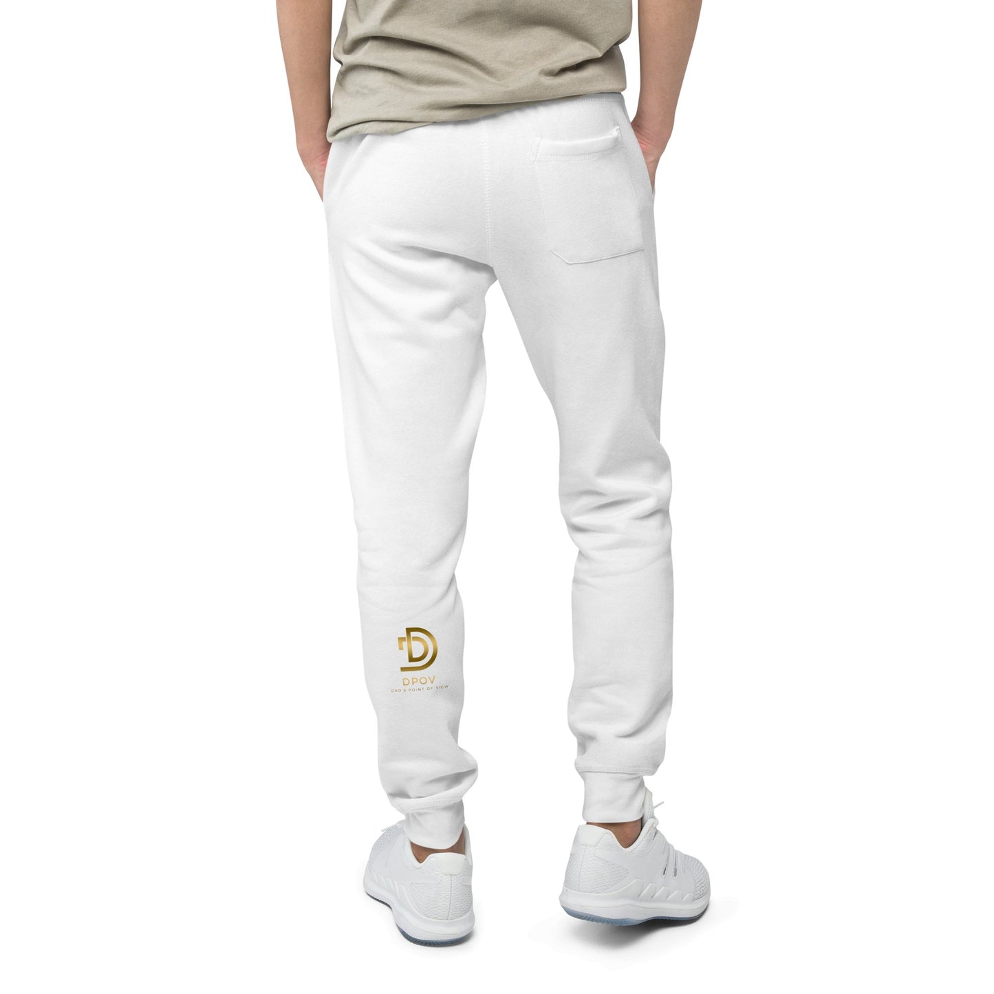 DPOV Gold Print Unisex Fleece Sweatpants