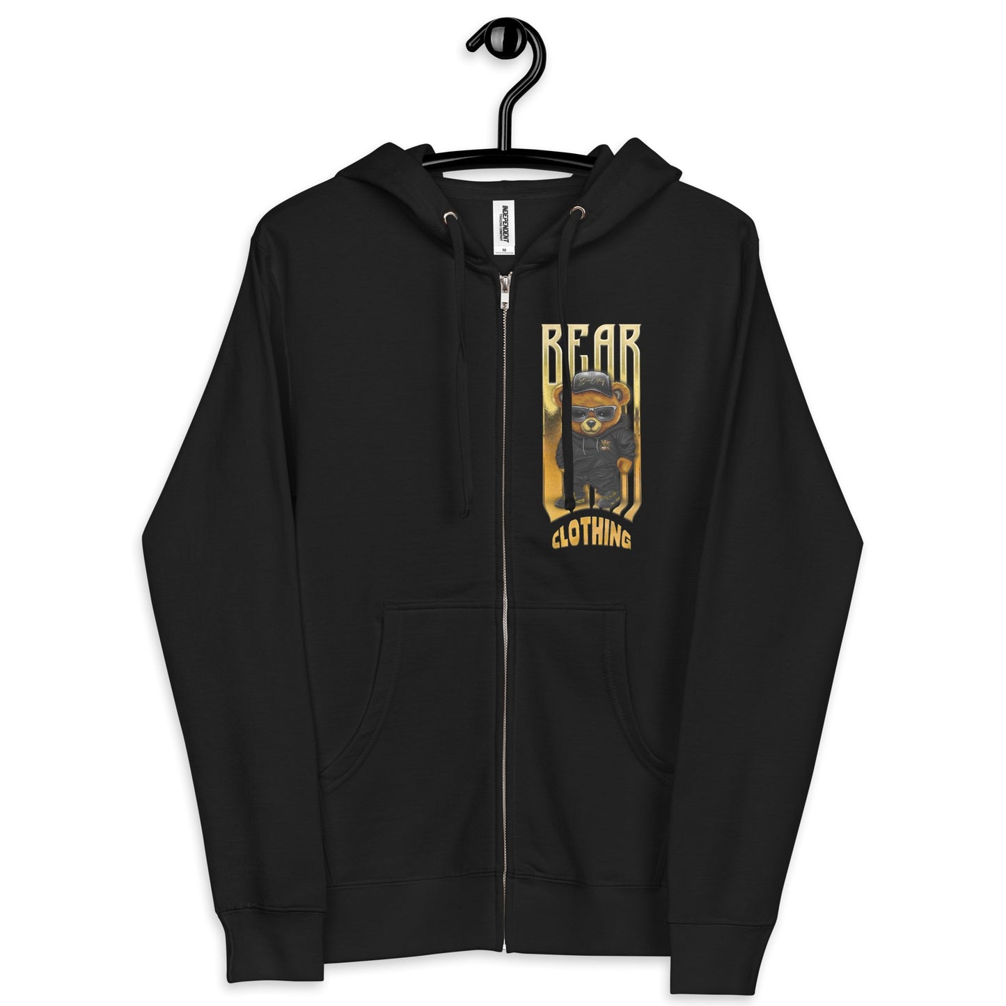 Honey Bear Fleece Zip Up Hoodie - Bearclothing