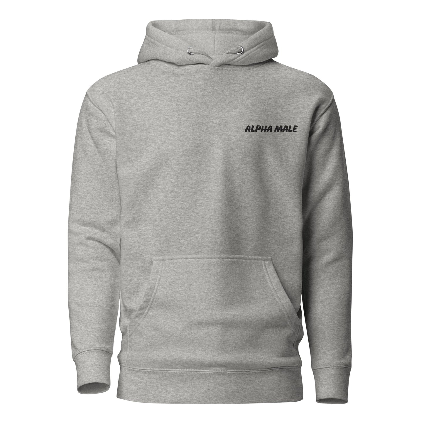 CHRIS PERRY BLACK EMBROIDERY PRINT ALPHA MALE PREMIUM HOODIE
