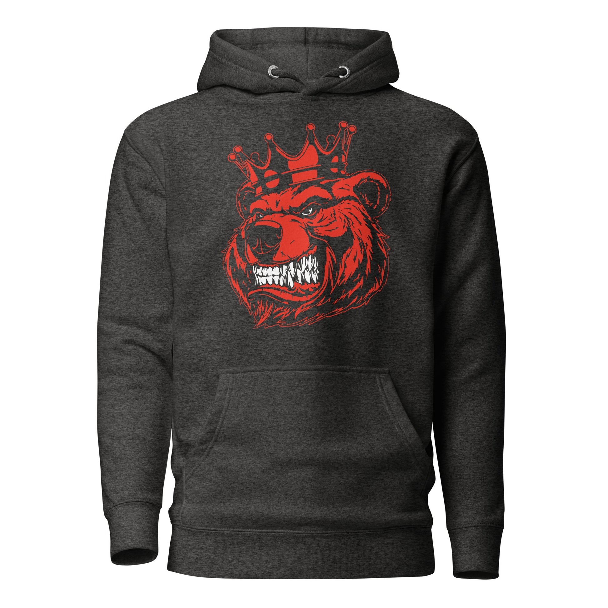 Red Bear Print Unisex Hoodie.... - Bearclothing