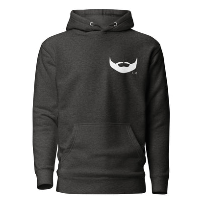 DPOV White Print Premium Unisex Beard Hoodie