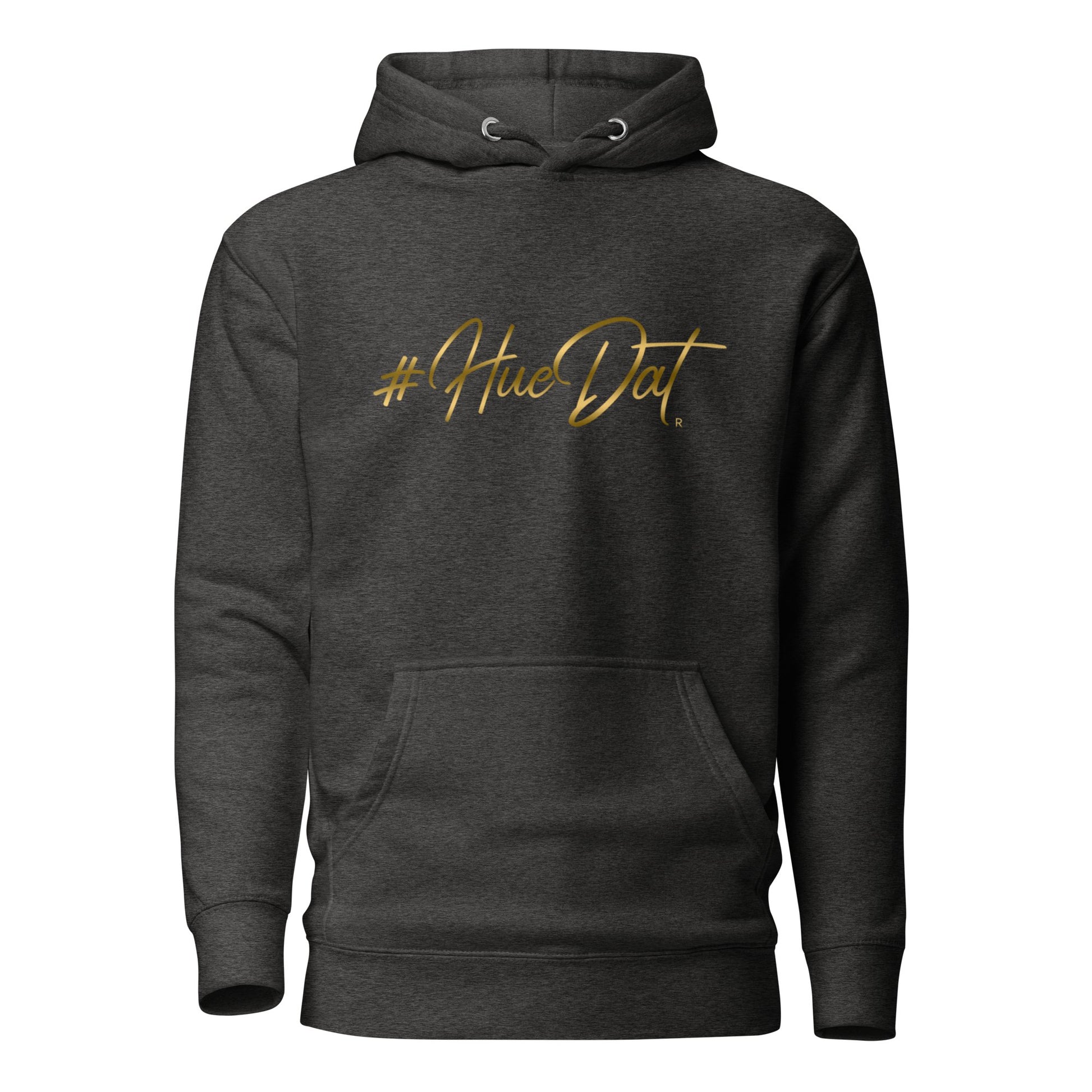 Huedat Exclusive Gold Print Fleece Unisex Hoodie - Bearclothing