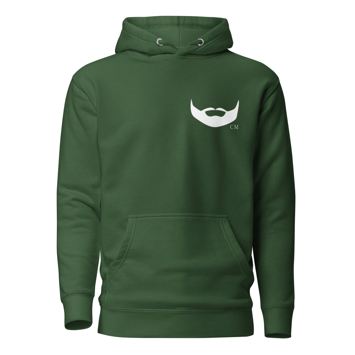 DPOV White Print Premium Unisex Beard Hoodie