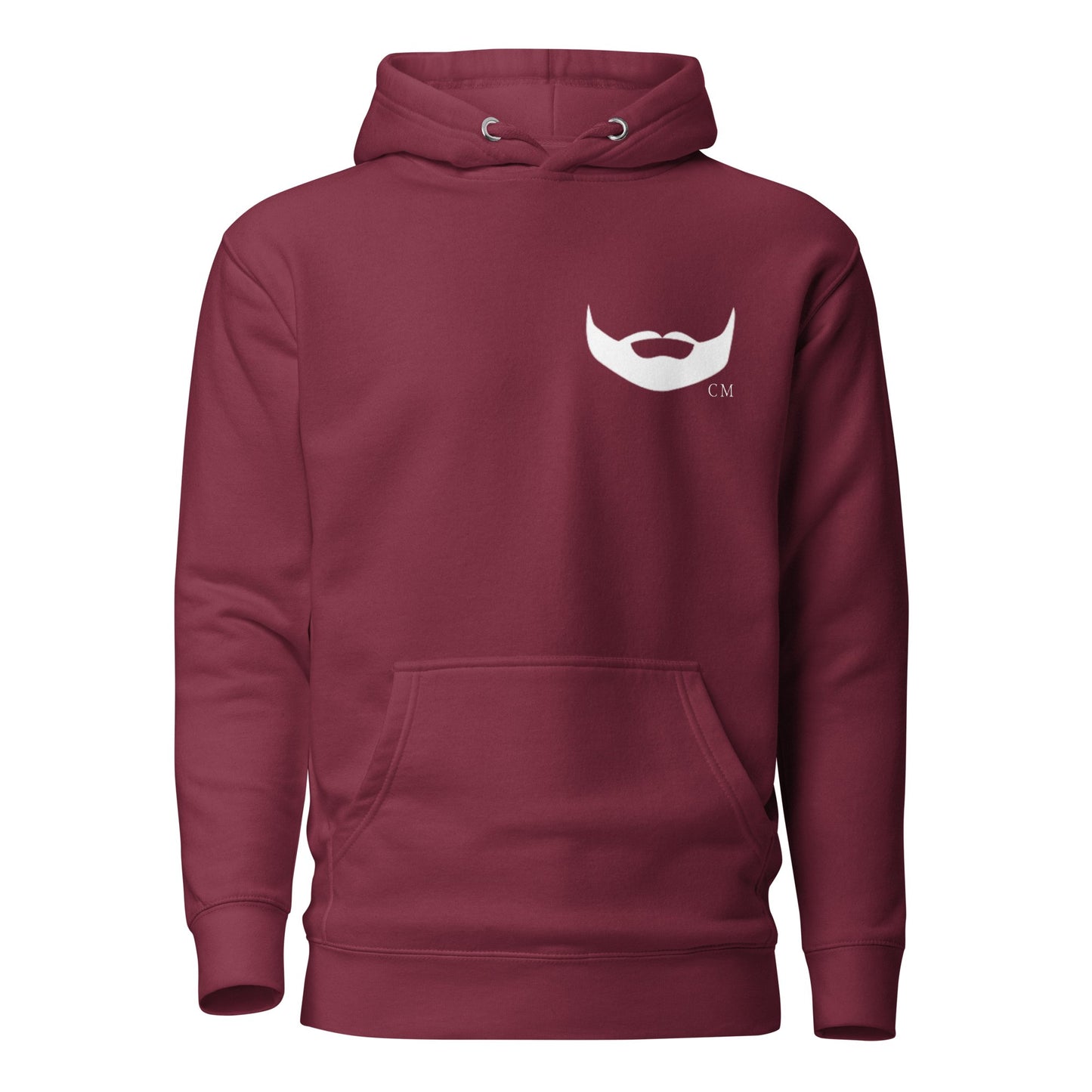DPOV White Print Premium Unisex Beard Hoodie