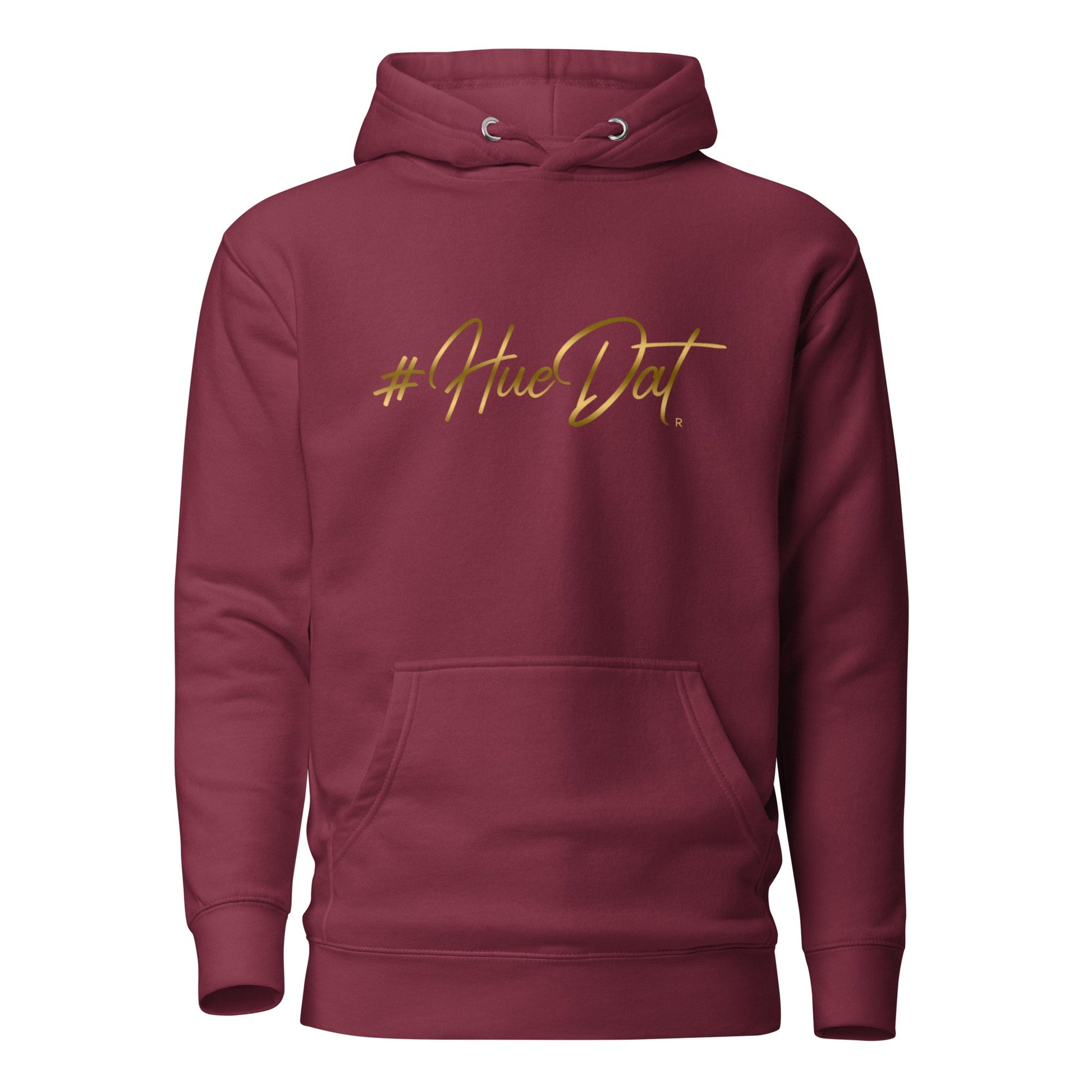 Huedat Exclusive Gold Print Fleece Unisex Hoodie - Bearclothing