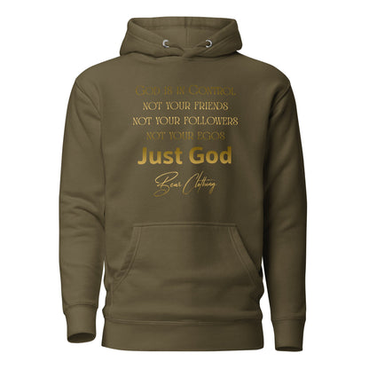Fall Just God! Gold Print Hoodie