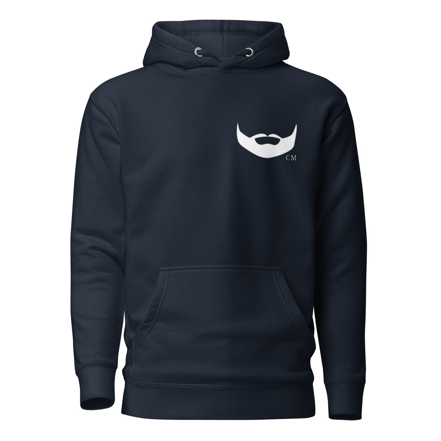 DPOV White Print Premium Unisex Beard Hoodie
