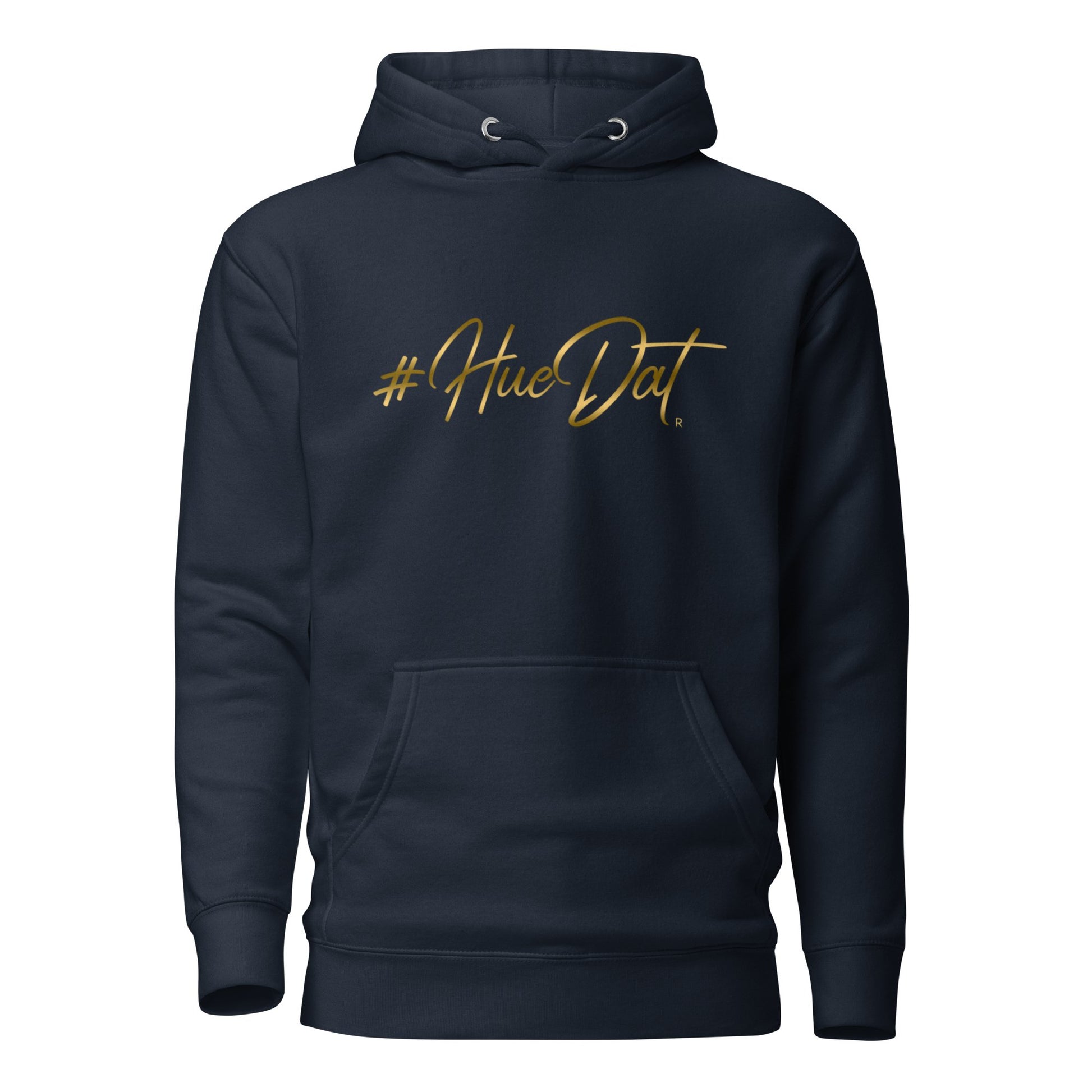 Huedat Exclusive Gold Print Fleece Unisex Hoodie - Bearclothing