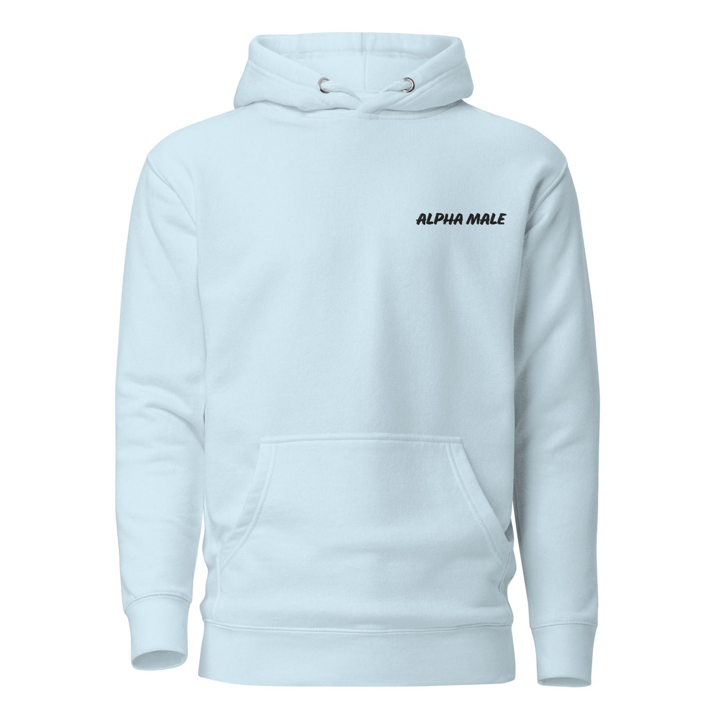 CHRIS PERRY BLACK EMBROIDERY PRINT ALPHA MALE PREMIUM HOODIE
