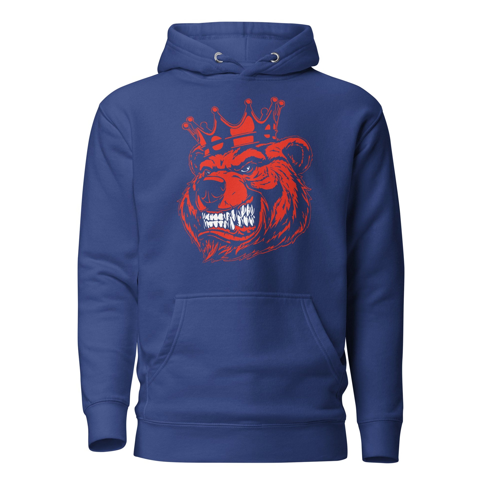 Red Bear Print Unisex Hoodie.... - Bearclothing