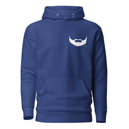 DPOV White Print Premium Unisex Beard Hoodie